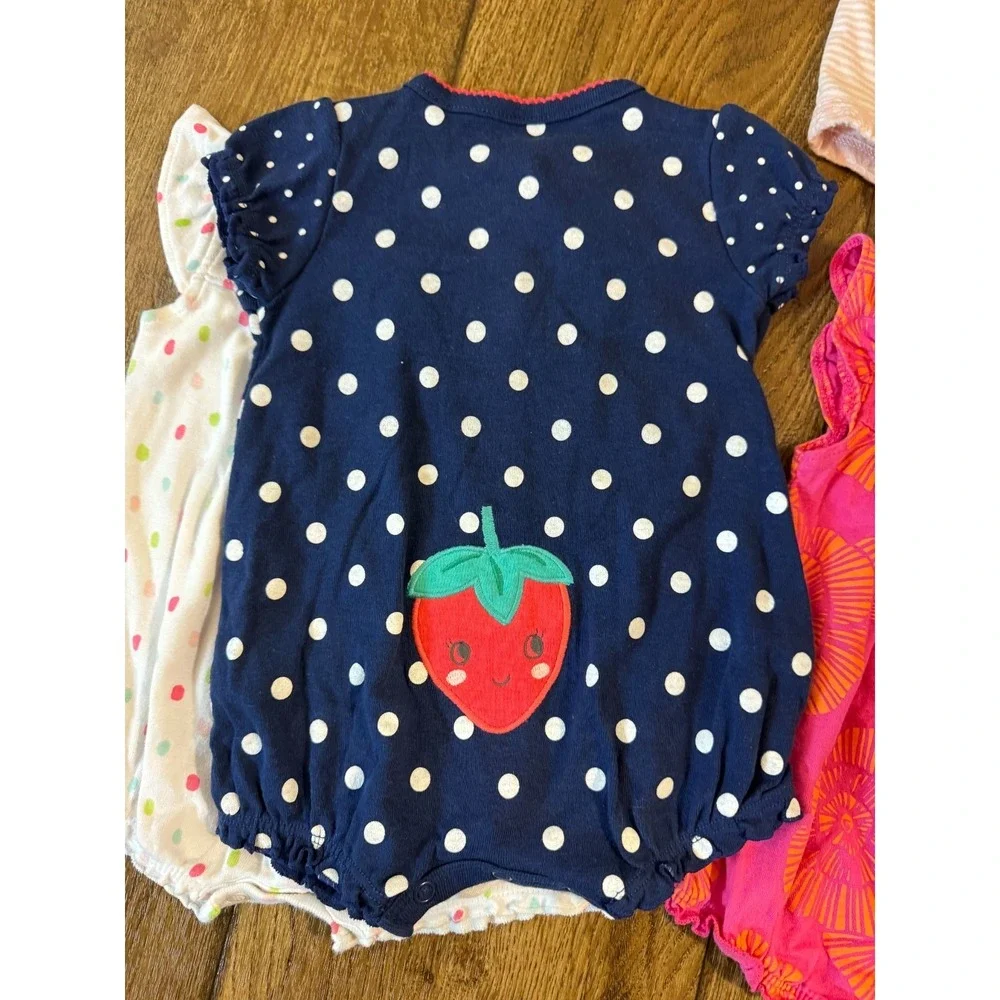 Carters Baby Girl Clothes Lot 3 Months Rompers Outfits Summer Bundle Bee Unicorn